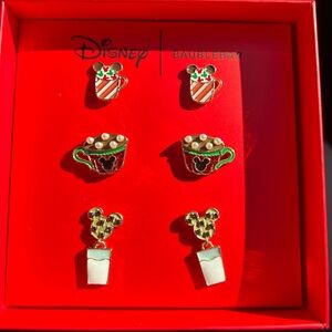 NIB Disney BaubleBar Mickey Hot Chocolate Earrings Box Set